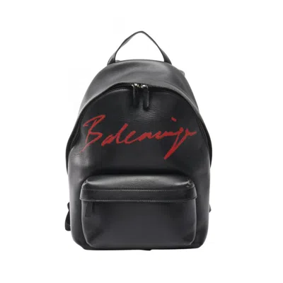Pre-owned Balenciaga Black Leather Backpack ()