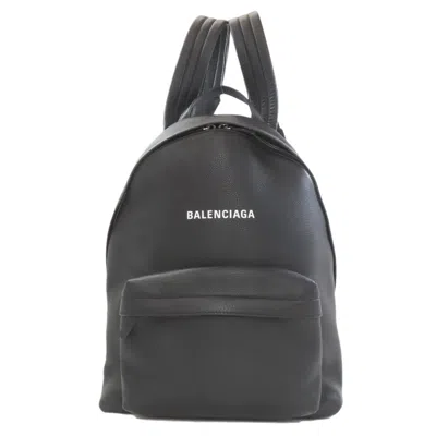 Pre-owned Balenciaga Black Leather Backpack ()