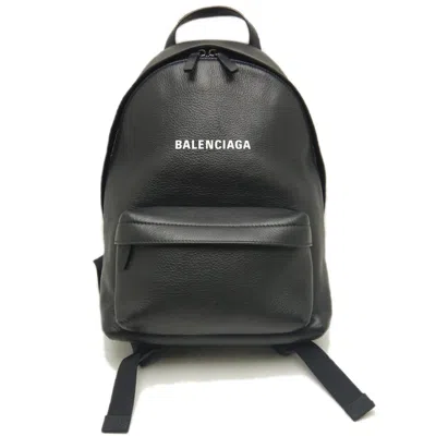 Pre-owned Balenciaga Black Leather Backpack ()