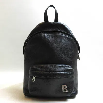 Pre-owned Balenciaga Black Leather Backpack ()