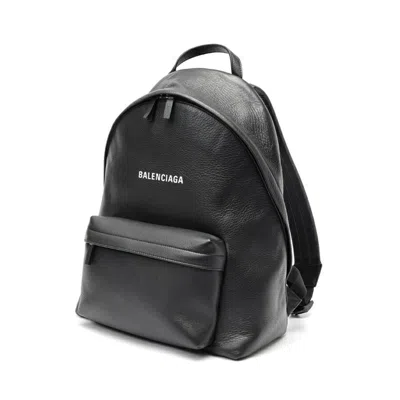 Pre-owned Balenciaga Black Leather Backpack ()