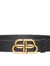 Balenciaga 3.5cm Bb Buckle Leather Belt