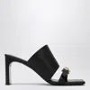 Balenciaga Black Leather Bel Air Sandals In Black