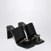 Balenciaga Black Leather Bel Air Sandals
