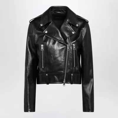 Balenciaga Black Leather Biker Jacket