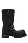 Balenciaga Venom Boots In Black Calf Leather Men In Black