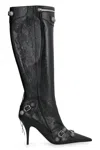 Balenciaga Cagole Leather Pointy-toe Boots