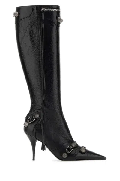 BALENCIAGA LE CAGOLE LEATHER BOOTS