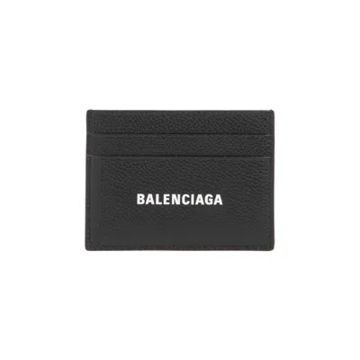 Balenciaga Black Leather Card Holder