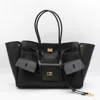 Balenciaga Black Leather Carry All Bel Air Backpack In Black