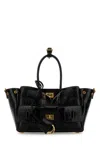 Balenciaga Crocodile-effect Top-handle Shoulder Bag In Black