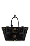Balenciaga Crocodile-effect Top-handle Shoulder Bag In Black