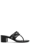 Balenciaga Thong Sandals Block Heel In Black