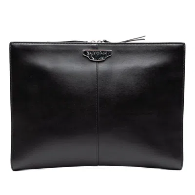 Pre-owned Balenciaga Black Leather Clutch Bag ()