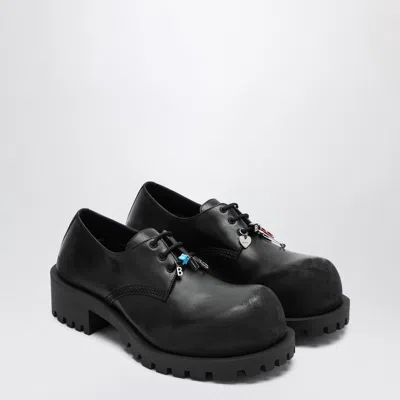 BALENCIAGA BALENCIAGA  BLACK LEATHER DERBY HUMMER