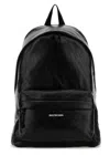 Balenciaga Explorer Mini Leather Backpack In Black
