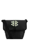 Balenciaga Black Leather Explorer Crossbody Bag