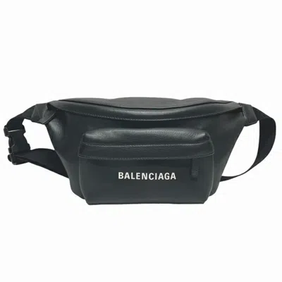 Pre-owned Balenciaga Black Leather Fanny Pack Sling Bag ()