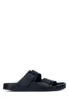 Balenciaga Smooth Leather Sunday Slides For A Chic