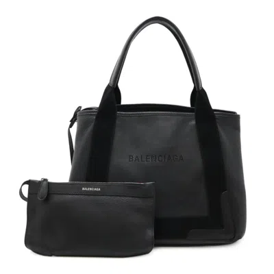 Pre-owned Balenciaga Black Leather Handbag Pouch Tote Bag ()