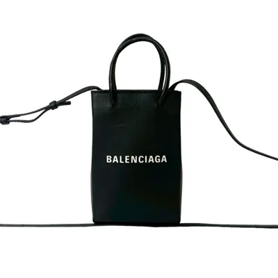 Pre-owned Balenciaga Black Leather Handbag Shoulder Bag ()