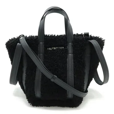 Pre-owned Balenciaga Black Leather Handbag Shoulder Bag Tote Bag ()