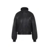 Balenciaga Women Leather Blouson In Black