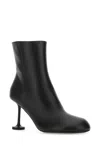 Balenciaga Black Leather Lady Ankle Boots In 1000