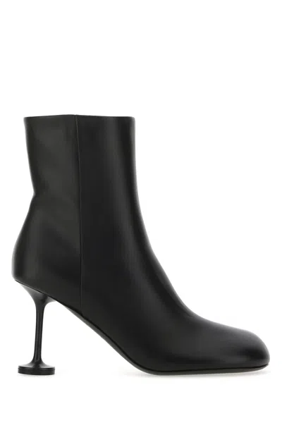 BALENCIAGA BLACK LEATHER LADY ANKLE BOOTS