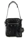 Balenciaga Le Cagole Embellished Textured-leather Messenger Bag