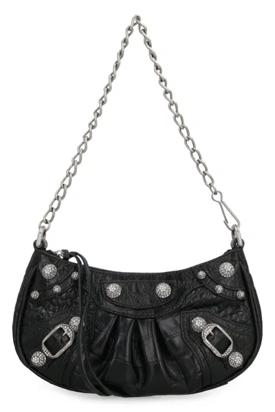 Balenciaga Black Leather Le Cagole Mini Handbag