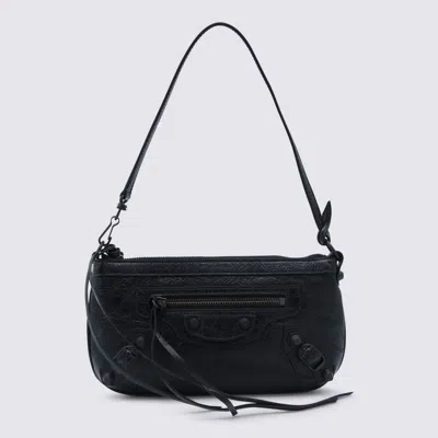 Balenciaga Black Leather Le City Small Crossbody Bag
