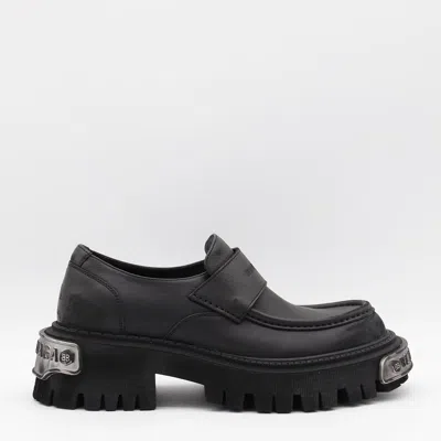 BALENCIAGA BALENCIAGA BLACK LEATHER LOAFERS