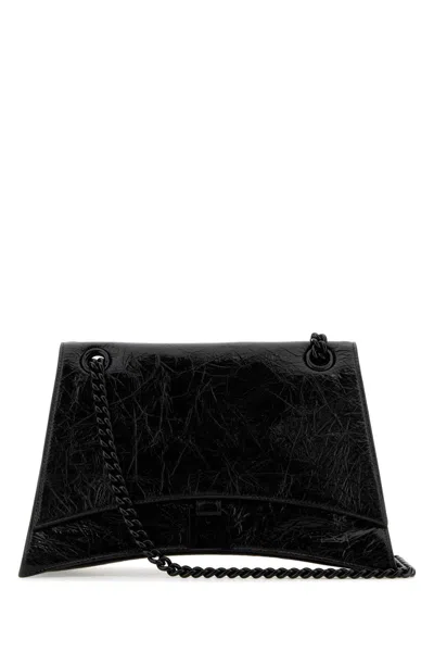 Balenciaga Crush M Shoulder Bag In Black