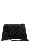 Balenciaga Medium Crush Quilted Leather Shoulder Bag In Black