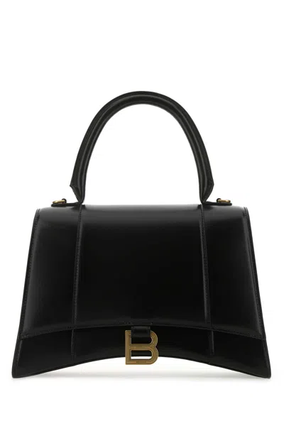 Balenciaga Hourglass Handbag In Black