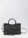 Balenciaga Black Leather Medium Le City Handbag In Black