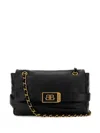 Balenciaga Modu Medium Flap Bag With Chain In Black