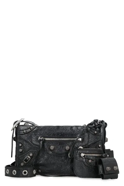 Balenciaga Designer Black Shoulder Handbag For Men