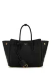 Balenciaga Women Black Leather Mini Carry All Hampton Shopping Bag