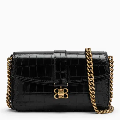 Balenciaga Lady Leather Mini Crossbody Bag In Black