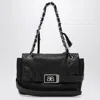 Balenciaga Leather Modu Shoulder Bag With Chain Strap In Black