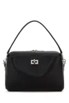 Balenciaga Rectangular Leather Handbag Top Handle In Black