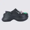 Balenciaga Platform Sandals Embellished Ventilation Holes