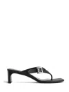 Balenciaga Bel Air Buckled Leather Sandals In Black