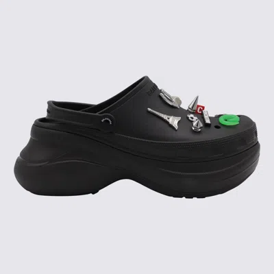 Balenciaga Black Leather Sandals
