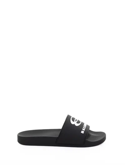 Balenciaga Black Leather Sandals