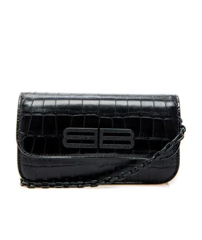 Balenciaga Black Leather Shoulder Bag
