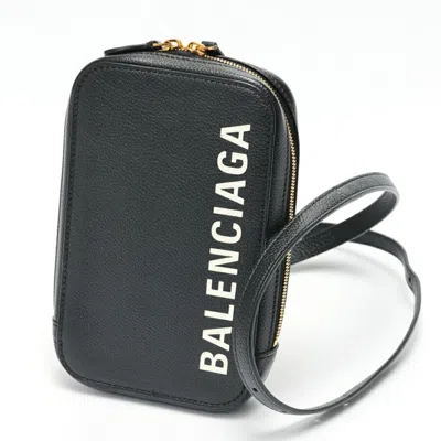 Pre-owned Balenciaga Black Leather Shoulder Bag ()