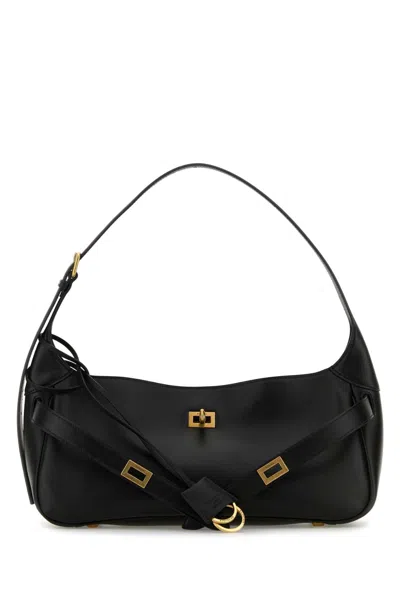 Balenciaga Black Leather Small Bel Air Shoulder Bag